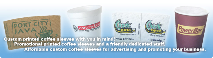 Custom Printed Promotional Coffee Sleeves